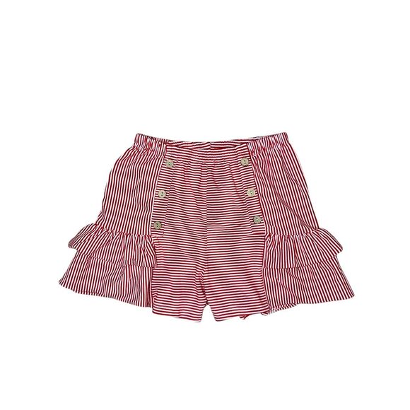 Mia Belle Girls 10/12 Patriot Stars Top and Striped Short Set 4th of July Outfit - Picture 8 of 11